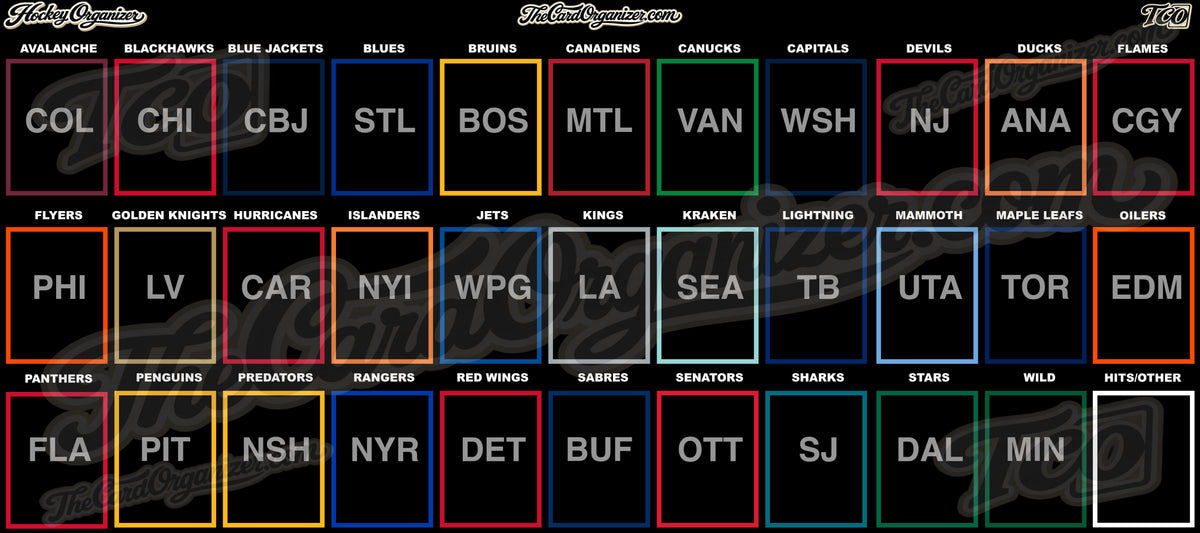 The Hockey Card Organizer Mat - PREORDER (Late Nov/Early Dec 26')
