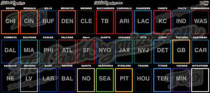 The Football Card Organizer Mat - PREORDER (Late Nov/Early Dec 26')